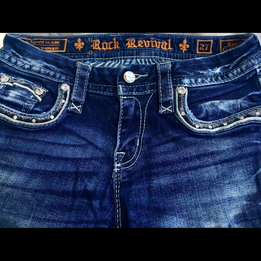 Rock Revival Ruella Cuff Skinny Jean 27
